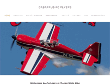 Tablet Screenshot of cabarrusflyers.com